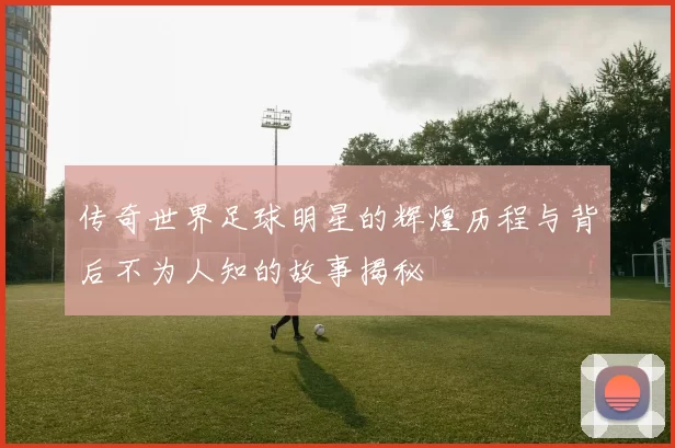 传奇世界足球明星的辉煌历程与背后不为人知的故事揭秘
