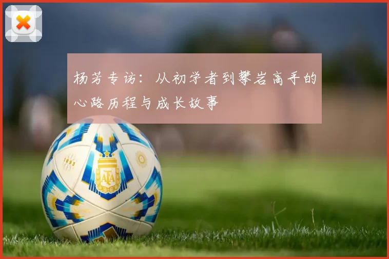 杨芳专访：从初学者到攀岩高手的心路历程与成长故事