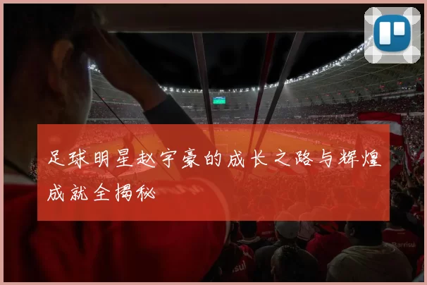 足球明星赵宇豪的成长之路与辉煌成就全揭秘